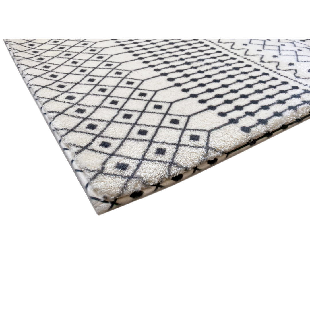 Skon Ivory Tribal Large Modern Soft Rug - Fab Habitat , Soft And Plush Turkish Rugs, 