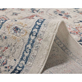 Soreaq Pale Rose and White Traditional Distressed Large Rug