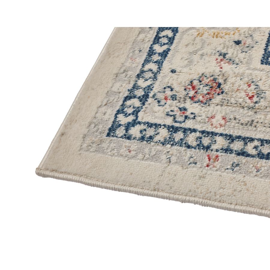 Soreaq Pale Rose and White Traditional Distressed Large Rug