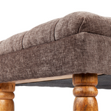 Stanley Grey Entryway Upholstered Cushioned Bench Seat - 125 Cm - Fab Habitat , Benches, 