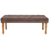 Stanley Grey Entryway Upholstered Cushioned Bench Seat - 125 Cm - Fab Habitat , Benches, 
