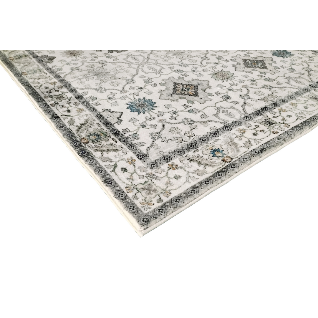 Susa Ivory Multicolour Traditional Soft Large Rug - Fab Habitat , Soft And Plush Turkish Rugs, 
