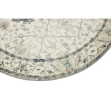 Susa Ivory Multicolour Traditional Distressed Round Rug - Fab Habitat , Soft And Plush Turkish Rugs, 