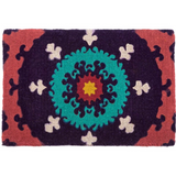 Suzanni Multicolour Blue Medallion Thick Doormat - Fab Habitat , Doormats, 