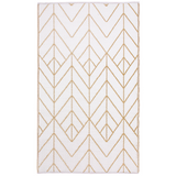 Sydney Gold and Cream Modern Outdoor Large Rug - Fab Habitat , Recycled Plastic Rugs & Mats, 