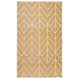 Sydney Gold and Cream Modern Outdoor Large Rug - Fab Habitat , Recycled Plastic Rugs & Mats, 