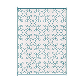 Syracuse Sea Green Floral Pattern Foldable Waterproof Large Camping Mat - 270x360 CM - Fab Habitat , Camping Mats, 