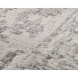 Taipei White and Grey Traditional Distressed Extra Large Rug