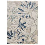 Tawang Navy and Cream Indoor Outdoor Large Rug