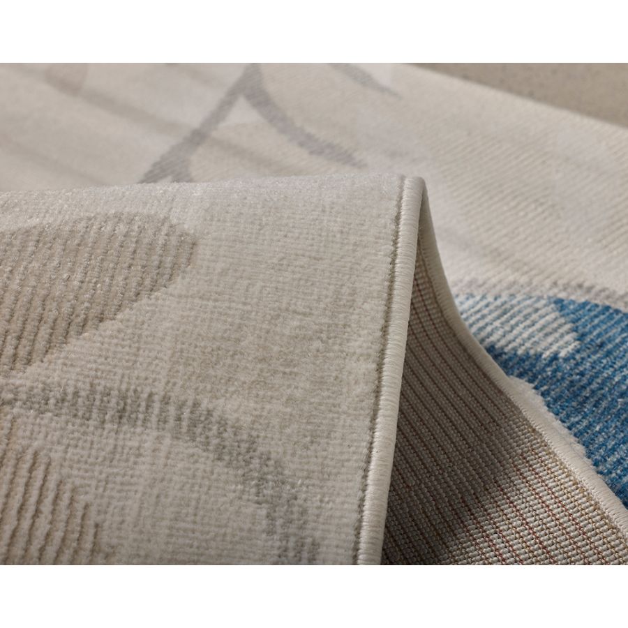 Tawang Navy and Cream Indoor Outdoor Large Rug