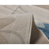 Tawang Navy and Cream Indoor Outdoor Large Rug