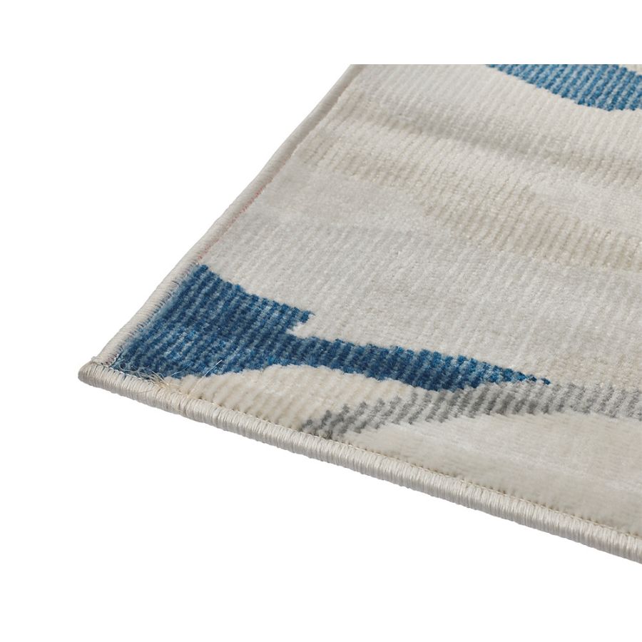 Tawang Navy and Cream Indoor Outdoor Large Rug