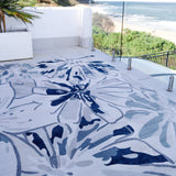Tawang Navy and Cream Indoor Outdoor Large Rug