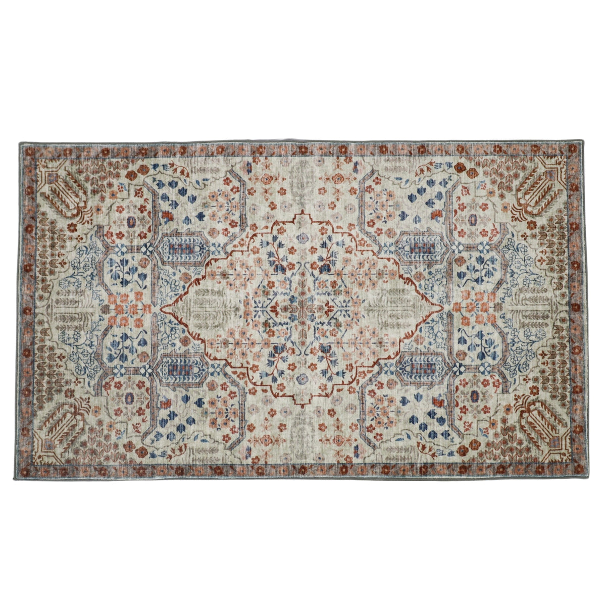Tejas rug rolled view – easy to store machine washable floor rug – 150x210 cm – buy online in Australia