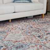 Tejas machine washable rug 150x210 cm – geometric pattern in beige and grey – buy online in Australia