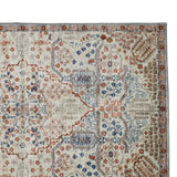 Tejas machine washable rug edge detail – premium stitching in beige and grey – 150x210 cm – buy online in Australia