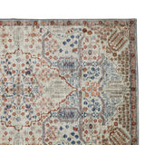 Tejas machine washable rug edge detail – premium stitching in beige and grey – 150x210 cm – buy online in Australia
