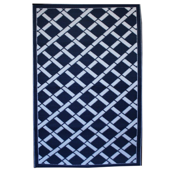 Toledo Modern Recycled Plastic Reversible Outdoor Rug - Fab Habitat , Recycled Plastic Rugs & Mats,