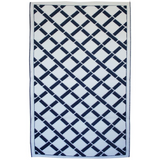 Toledo Modern Recycled Plastic Reversible Outdoor Rug - Fab Habitat , Recycled Plastic Rugs & Mats,