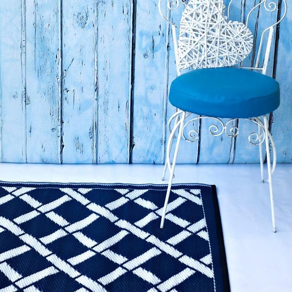 Toledo Modern Recycled Plastic Reversible Outdoor Rug - Fab Habitat , Recycled Plastic Rugs & Mats,