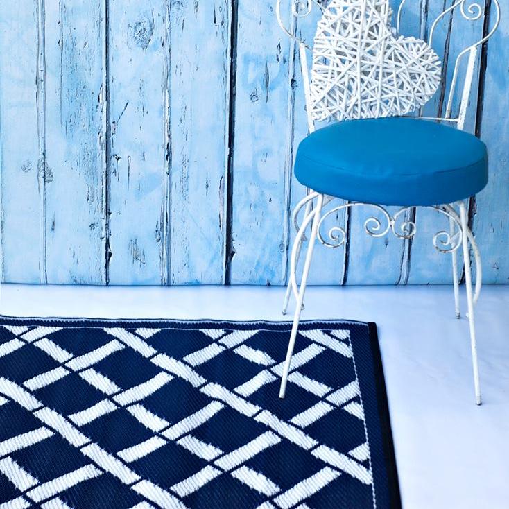 Toledo Modern Recycled Plastic Reversible Outdoor Rug - Fab Habitat , Recycled Plastic Rugs & Mats,