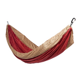 Travel Hammock - Ruby Wine Body & Lead Grey Border - Fab Habitat , Hammocks, 