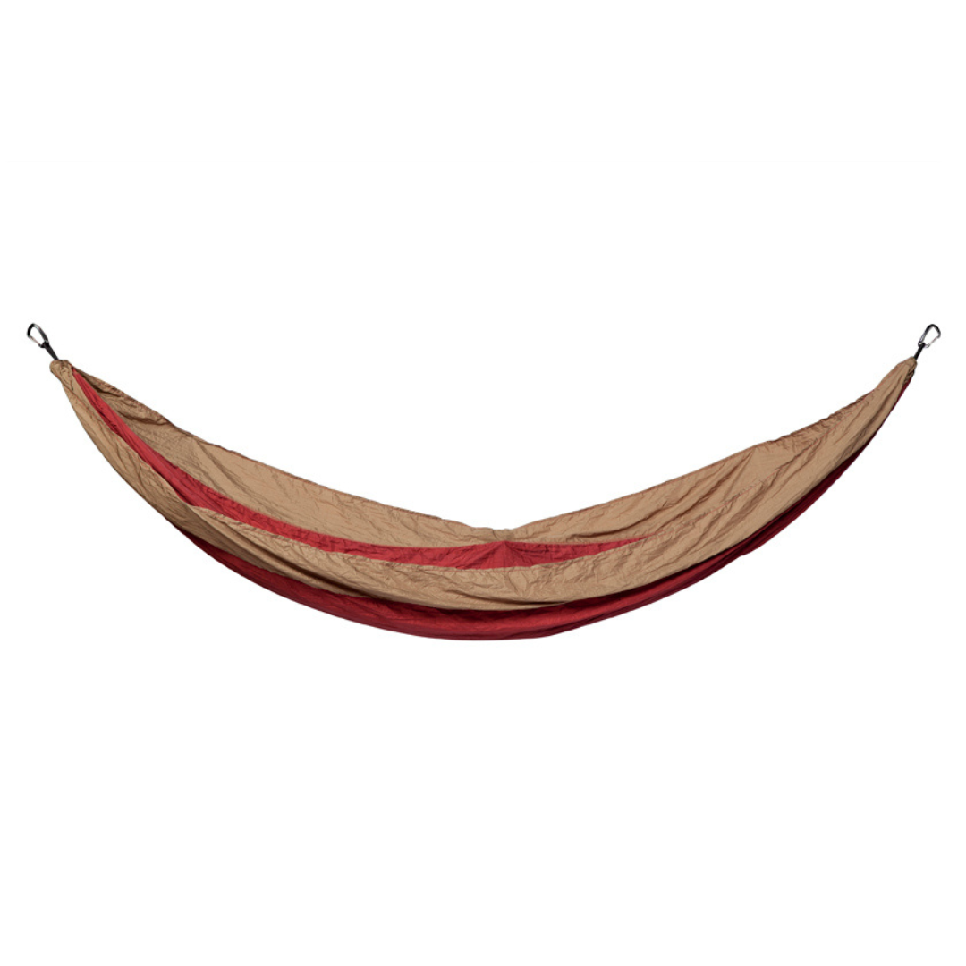 Travel Hammock - Ruby Wine Body & Lead Grey Border - Fab Habitat , Hammocks, 