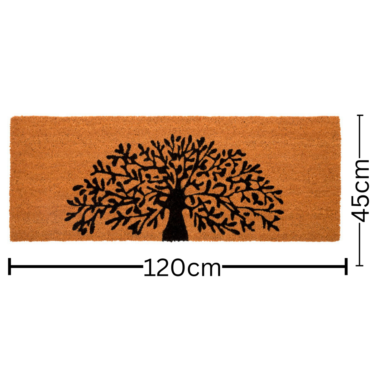 Tree of Life Doormat 60x120 – Natural Rubber Border Entry Mat – Buy Online in Australia
