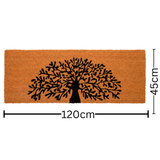 Tree of Life Doormat 60x120 – Natural Rubber Border Entry Mat – Buy Online in Australia