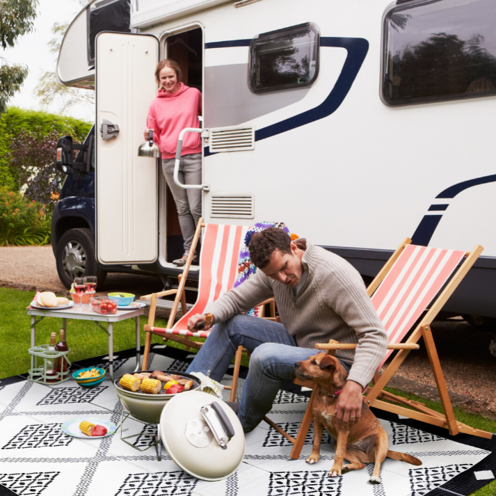 Troy Outdoor Rug - Fab Habitat , Recycled Plastic Rugs & Mats, 
