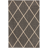 Tucson Diamond Pattern Outdoor Large Grey Rug - Fab Habitat , Outdoor Rugs, 