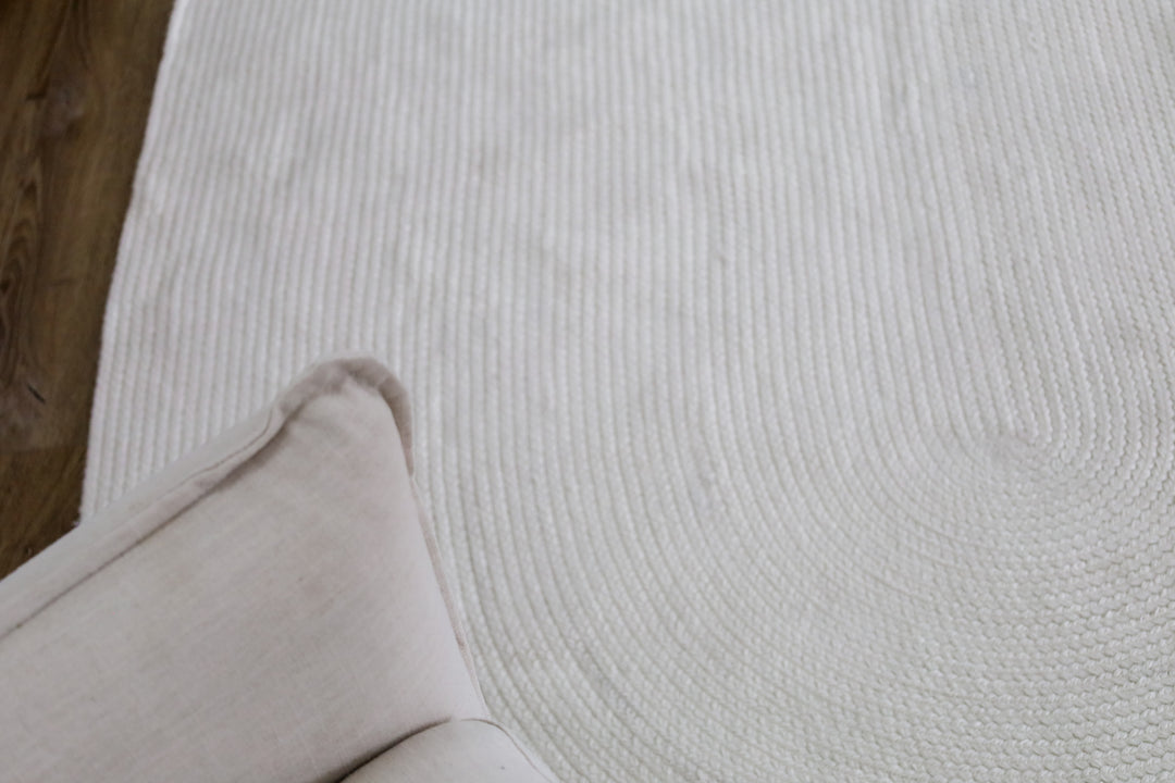 Tula Cream Oval Indoor Outdoor Rug