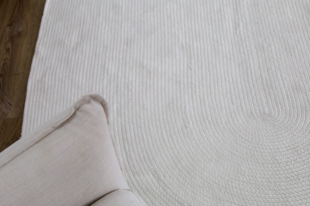 Lifestyle View of Tula Cream Rug in Home – 160x230 cm – Shop in Australia