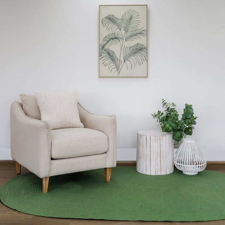 Tula Sage Oval Indoor Outdoor Rug