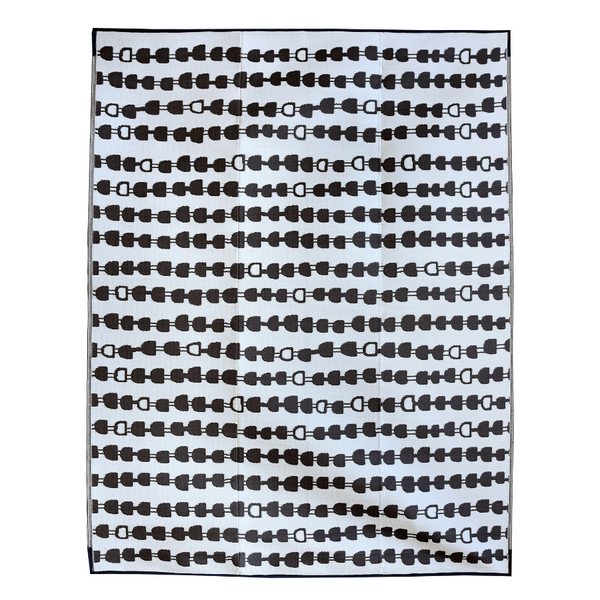 Stripes Arrow Charcoal Foldable Waterproof Large Camping Mat - 270x360 CM - Fab Habitat , Camping Mats,