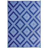 Blue Diamond Pattern Foldable Waterproof Large Camping Mat - 270x360 CM - Fab Habitat , Camping Mats, 