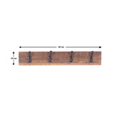 Ursa 60cm Wood And Metal Wall Hook - Fab Habitat , Wall Hooks, 