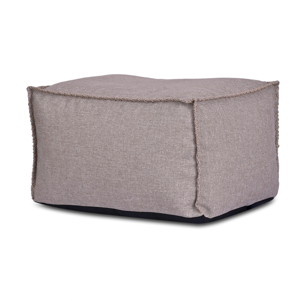Vector Beige Outdoor Pouffe