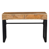 Venus Natural Wood Modern Design 2 Drawer Study Desk for Home & Office - Fab Habitat , Study Desks, 