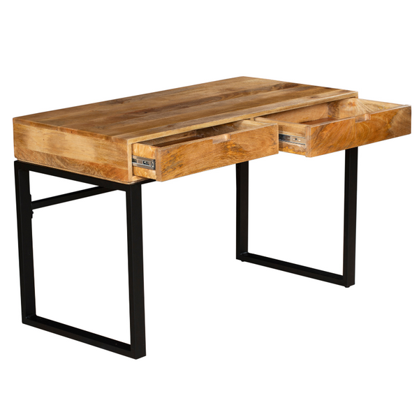Venus Natural Wood Modern Design 2 Drawer Study Desk for Home & Office - Fab Habitat , Study Desks, 