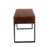 Venus Walnut Finish Solid Wood Modern Design 3 Drawer Study Desk for Home & Office