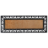 Vista Plain Natural Rubber Bordered Long Coir Doormat (45x120cm) - Fab Habitat , Doormats, 