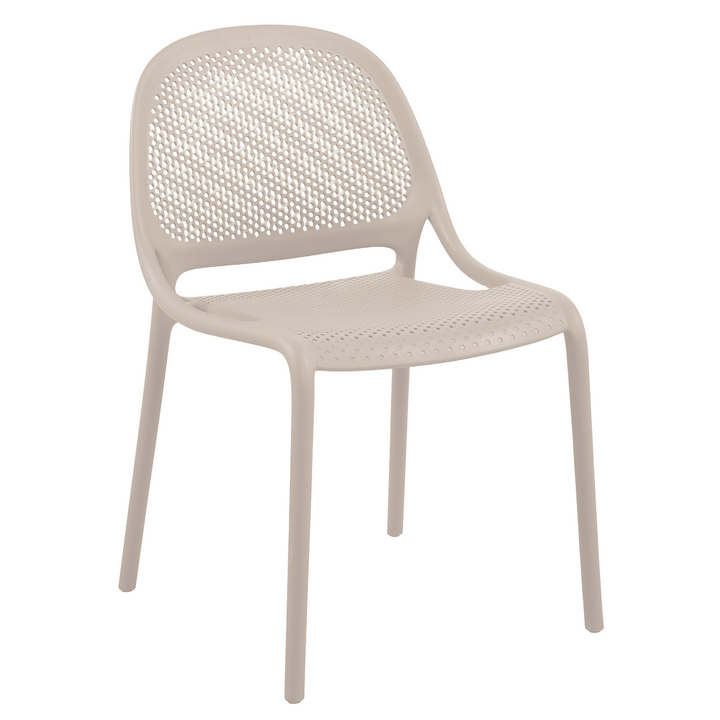 Waah Light Grey Polypropylene Outdoor Chair