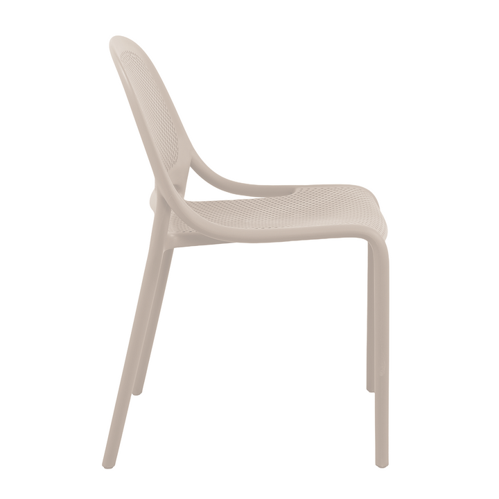 Waah Light Grey Polypropylene Outdoor Chair