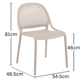 Waah Light Grey Polypropylene Outdoor Chair