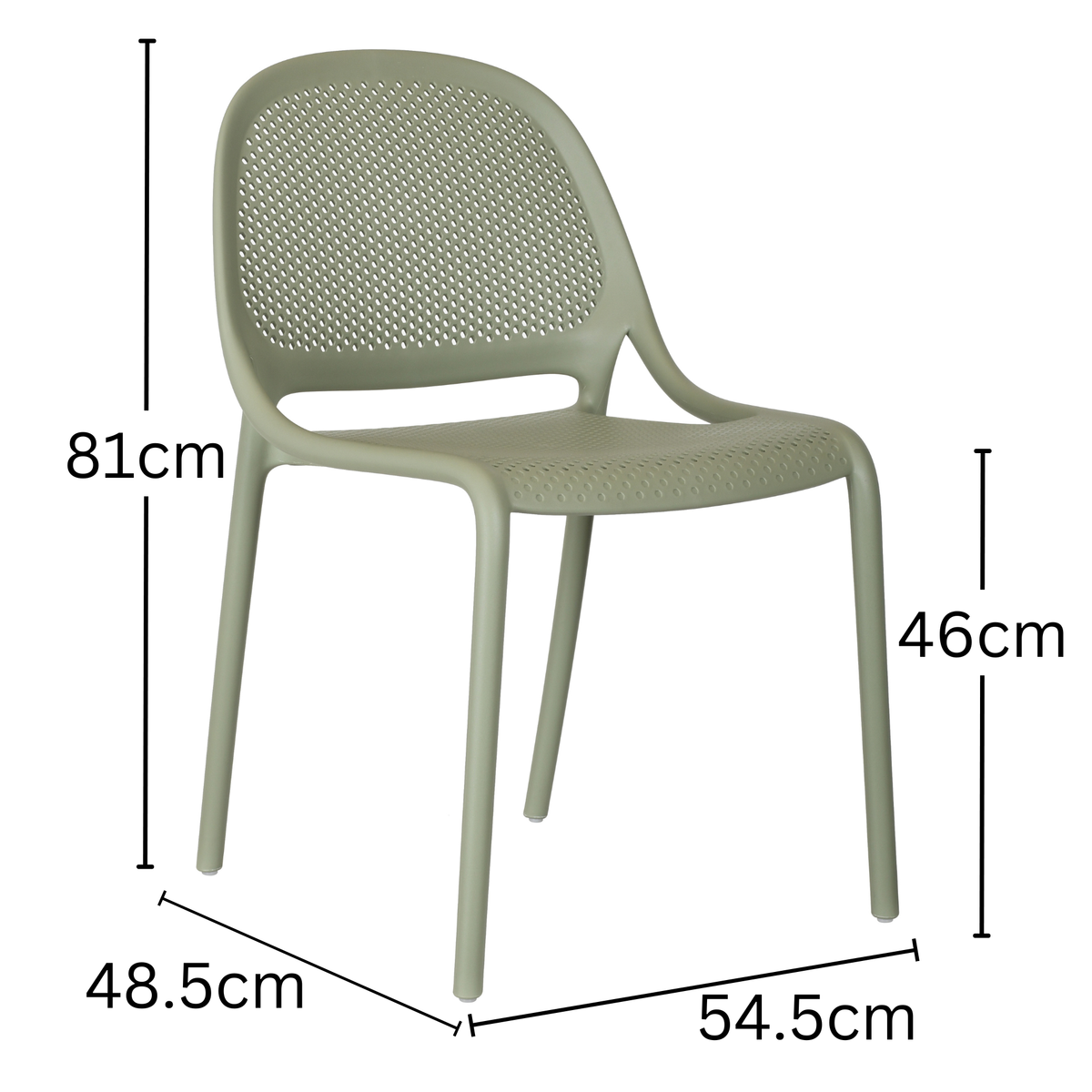 Waah Sage Polypropylene Outdoor Chair