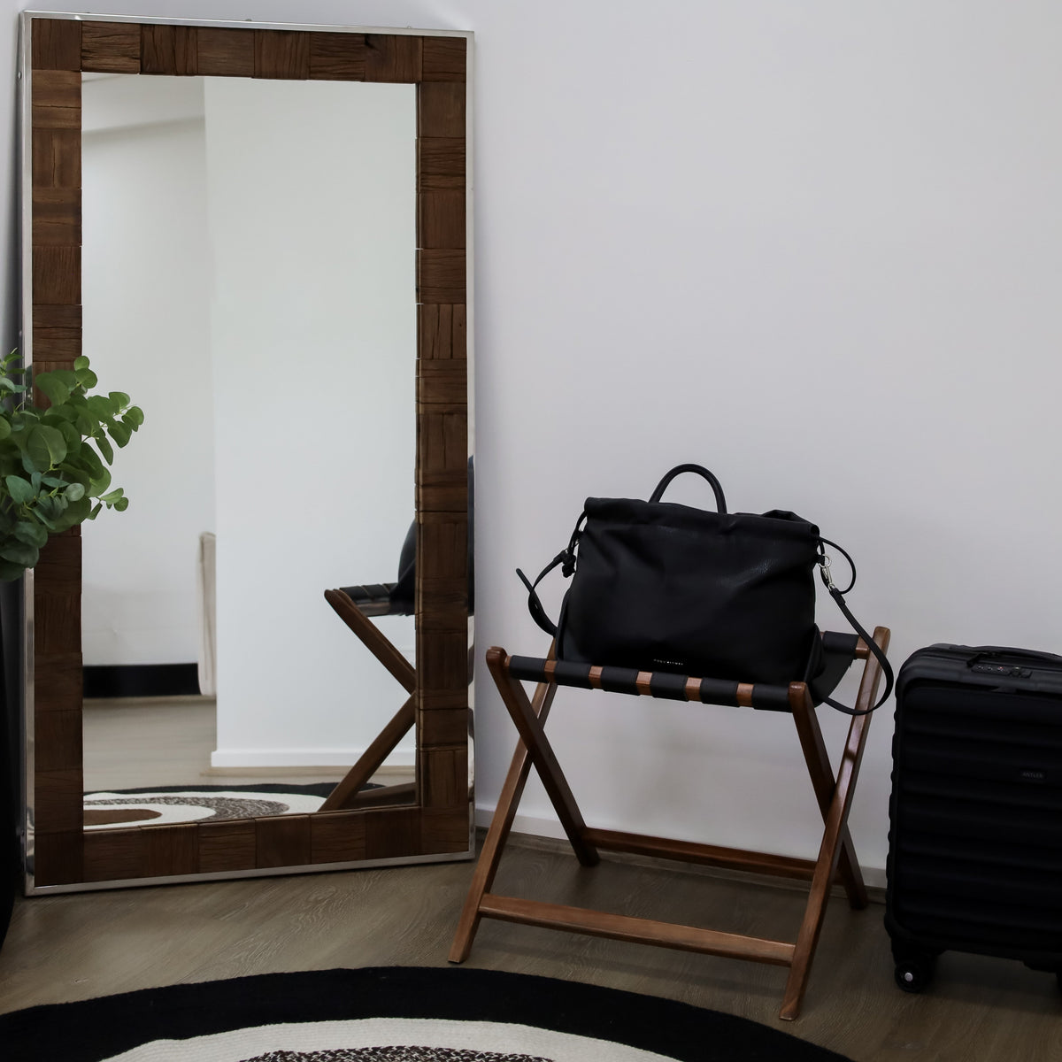 Wani wooden luggage side table with drawers – compact 60cm size, buy online in Australia