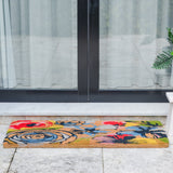 Watercolour Floral Thick Coir Doormat - Fab Habitat , Doormats, 