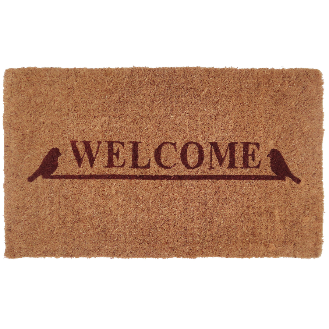 Welcome Thick Coir Doormat - Fab Habitat , Doormats, 