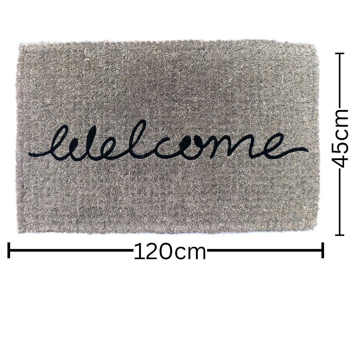 Welcome Cursive Doormat 45x120cm – Long Entry Coir Rug – Buy Online in Australia